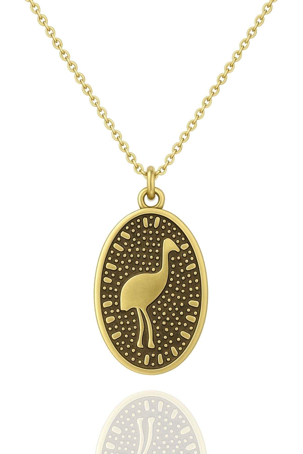 Göbeklitepe Koleksiyonu Turna Kuşu 925 Ayar Gümüş Kolye