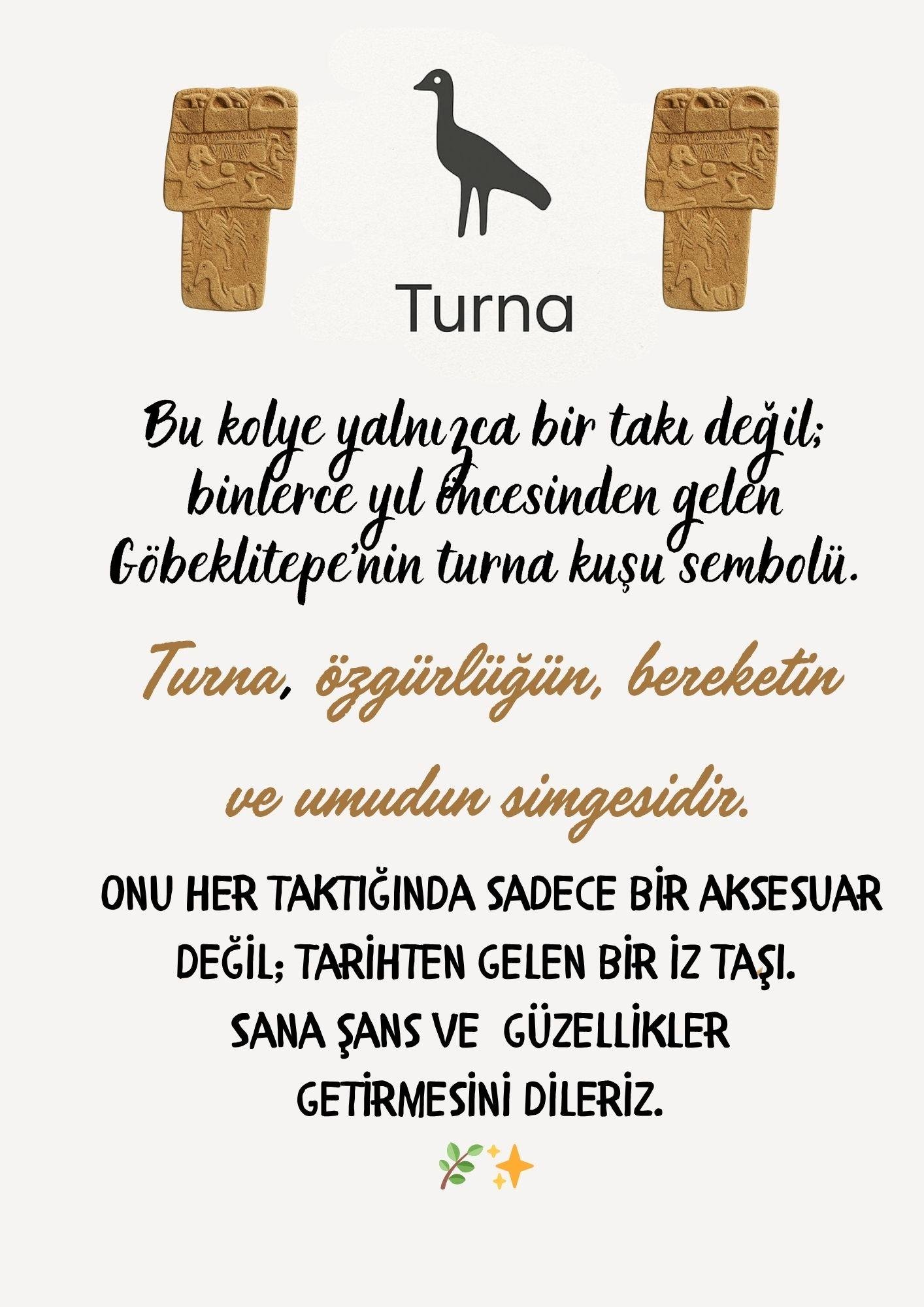 Göbeklitepe Koleksiyonu Turna Kuşu 925 Ayar Gümüş Kolye